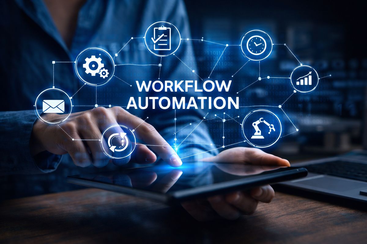 Automatisation IA pour PME : gestion de flux de travail automatisés sur tablette